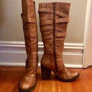 Steve Madden heeled boots, size 8